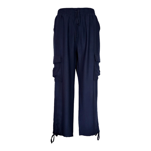 Plus Size Drawstring Cargo Joggers - Picture 2 of 2